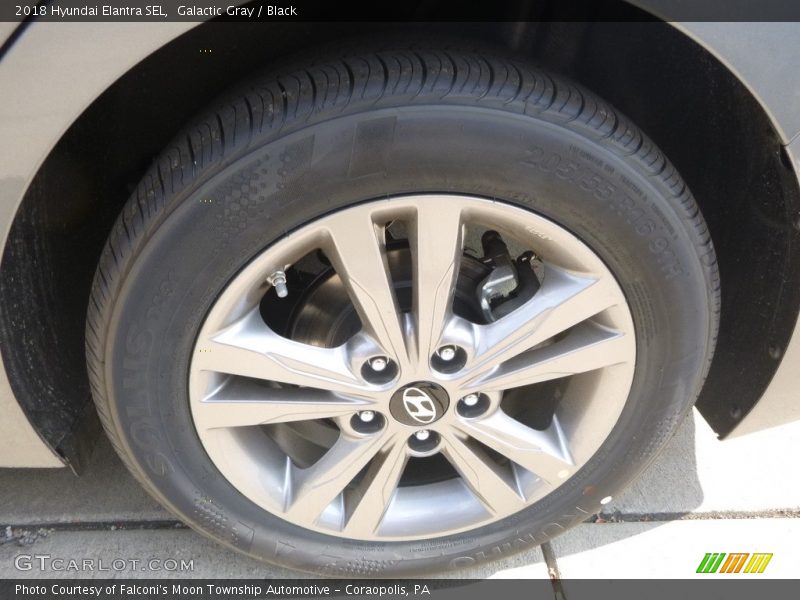 Galactic Gray / Black 2018 Hyundai Elantra SEL