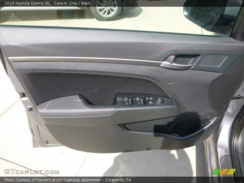 Galactic Gray / Black 2018 Hyundai Elantra SEL