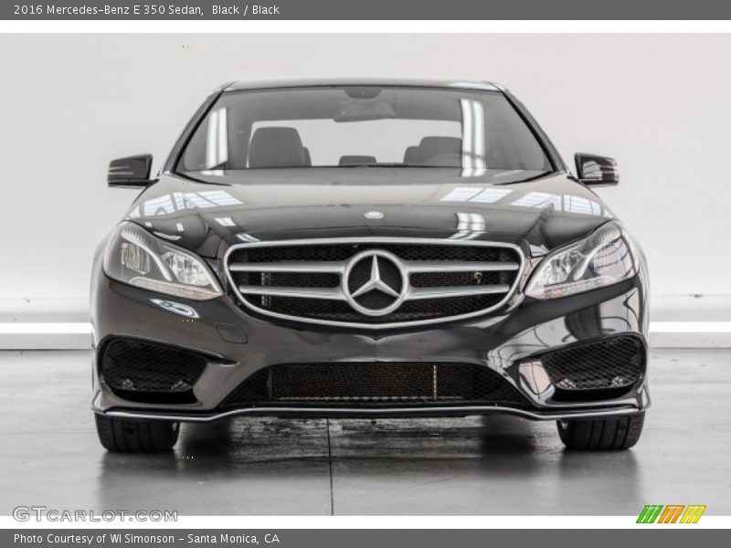 Black / Black 2016 Mercedes-Benz E 350 Sedan