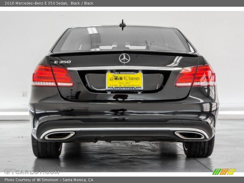 Black / Black 2016 Mercedes-Benz E 350 Sedan