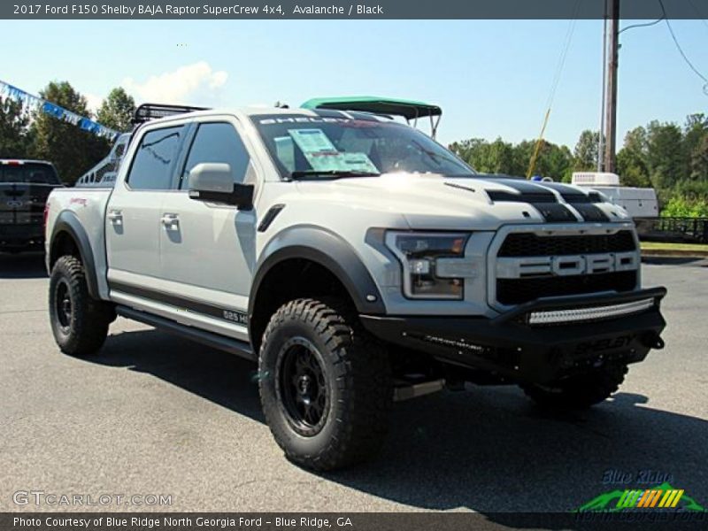 Avalanche / Black 2017 Ford F150 Shelby BAJA Raptor SuperCrew 4x4