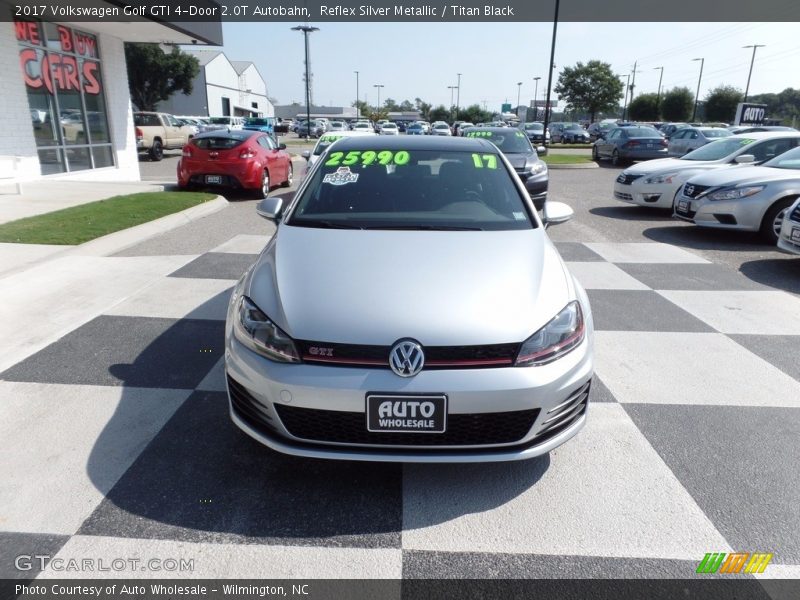 Reflex Silver Metallic / Titan Black 2017 Volkswagen Golf GTI 4-Door 2.0T Autobahn
