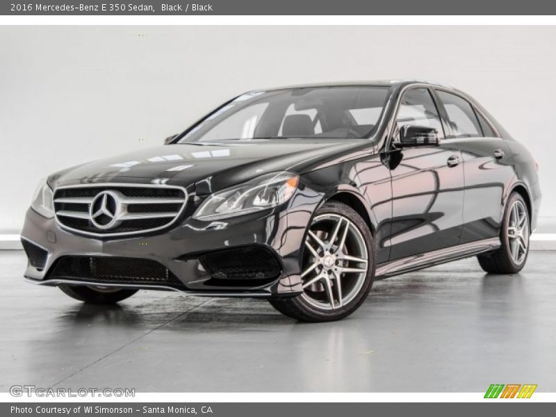 Black / Black 2016 Mercedes-Benz E 350 Sedan