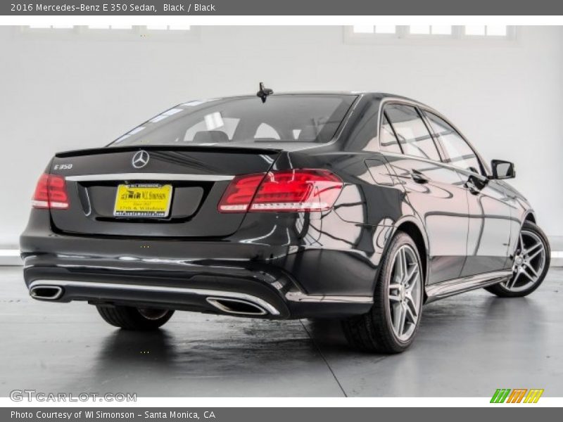 Black / Black 2016 Mercedes-Benz E 350 Sedan