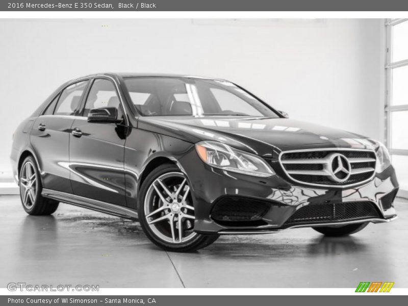 Black / Black 2016 Mercedes-Benz E 350 Sedan