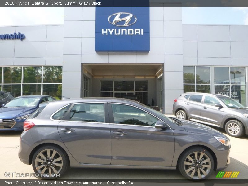 Summit Gray / Black 2018 Hyundai Elantra GT Sport