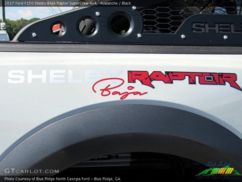 Avalanche / Black 2017 Ford F150 Shelby BAJA Raptor SuperCrew 4x4