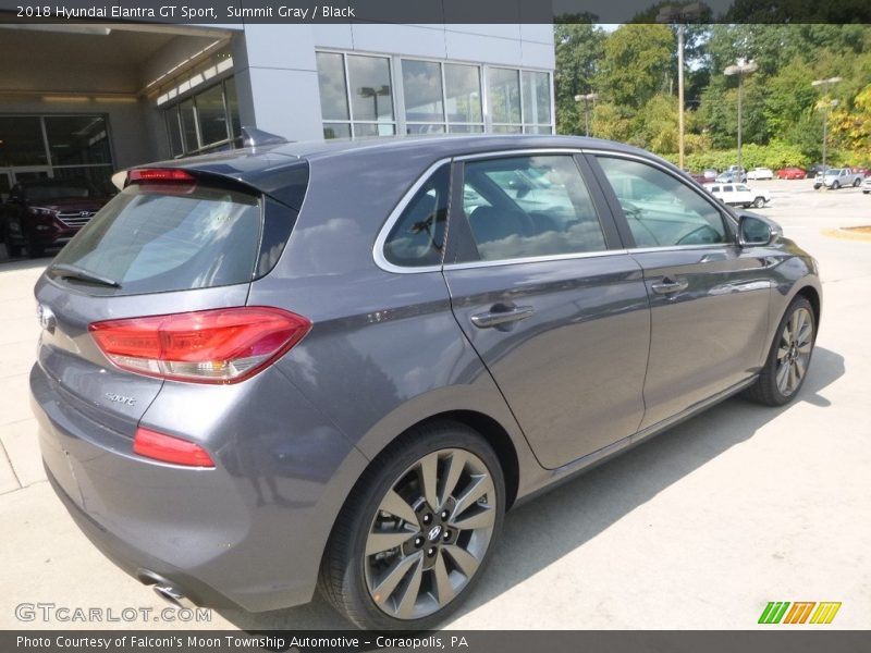 Summit Gray / Black 2018 Hyundai Elantra GT Sport