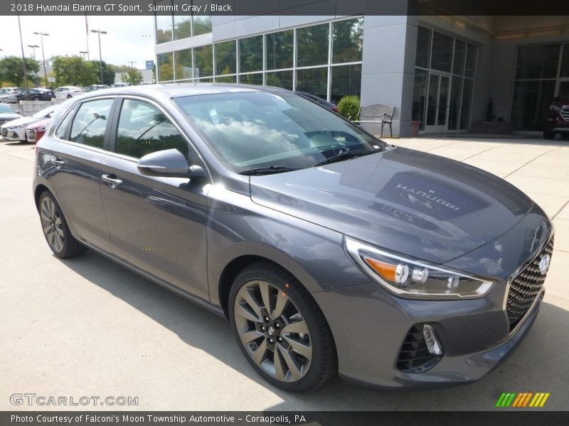 Summit Gray / Black 2018 Hyundai Elantra GT Sport