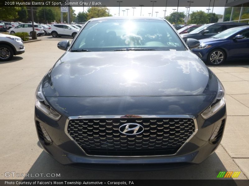 Summit Gray / Black 2018 Hyundai Elantra GT Sport