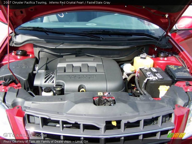 Inferno Red Crystal Pearl / Pastel Slate Gray 2007 Chrysler Pacifica Touring