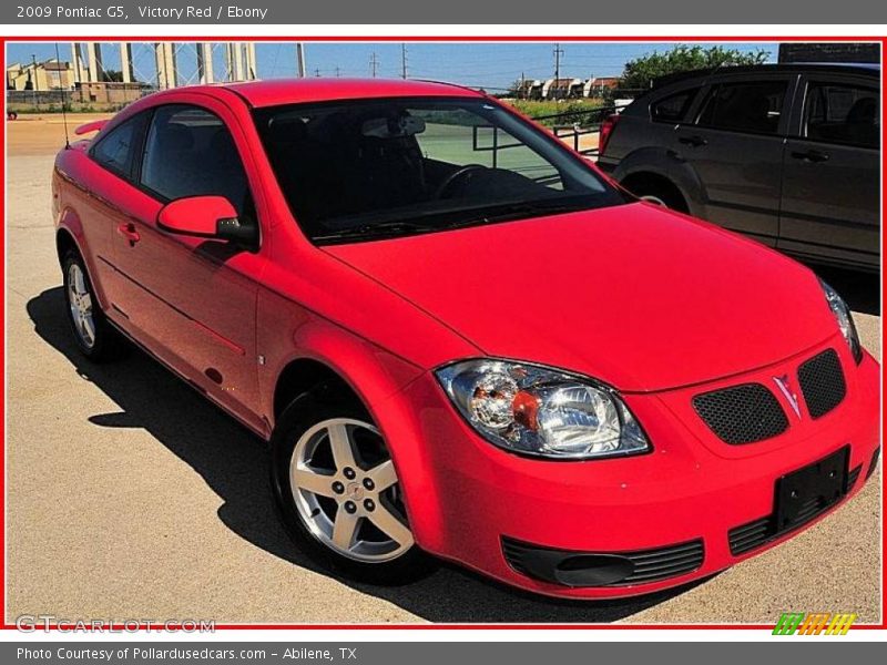 Victory Red / Ebony 2009 Pontiac G5