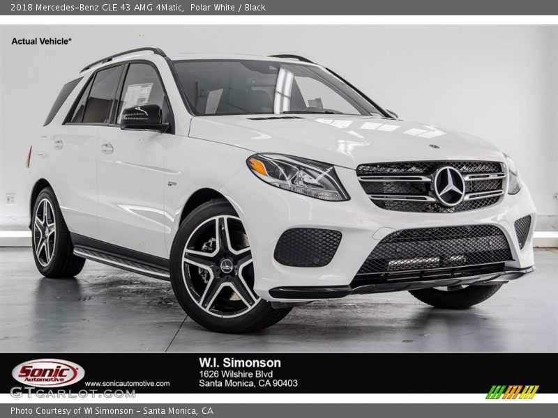 Polar White / Black 2018 Mercedes-Benz GLE 43 AMG 4Matic