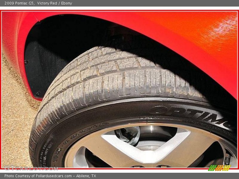 Victory Red / Ebony 2009 Pontiac G5