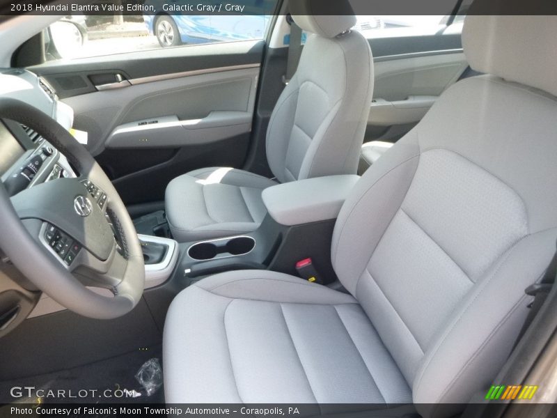 Galactic Gray / Gray 2018 Hyundai Elantra Value Edition