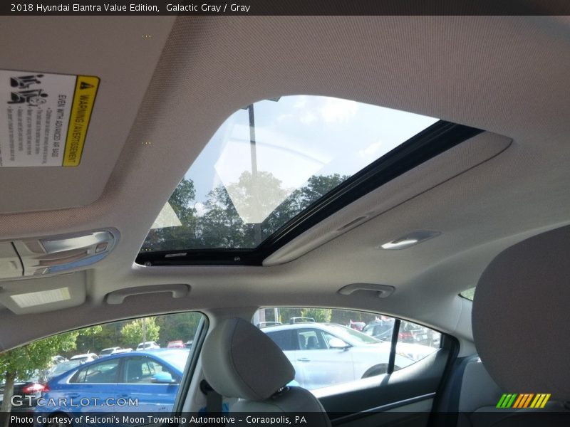 Galactic Gray / Gray 2018 Hyundai Elantra Value Edition