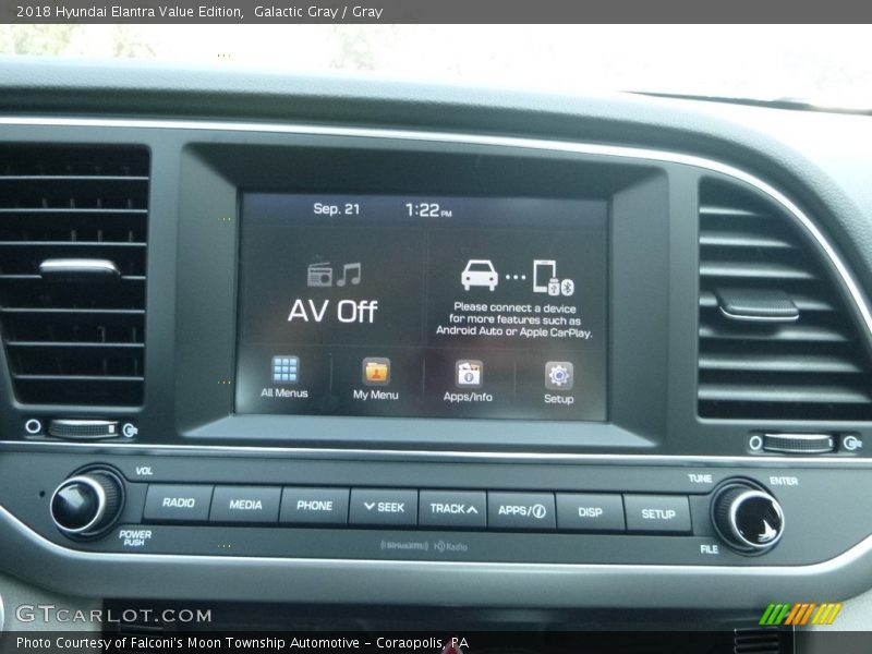 Galactic Gray / Gray 2018 Hyundai Elantra Value Edition