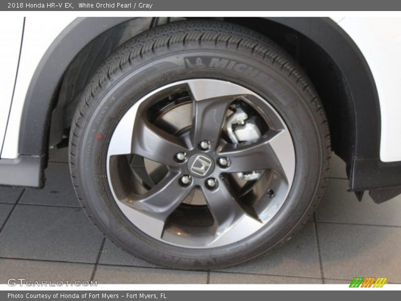White Orchid Pearl / Gray 2018 Honda HR-V EX