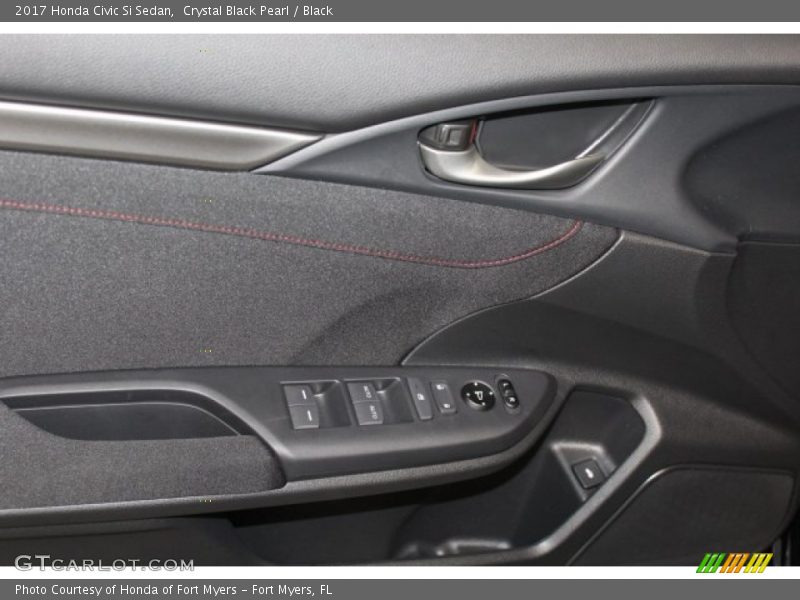 Crystal Black Pearl / Black 2017 Honda Civic Si Sedan