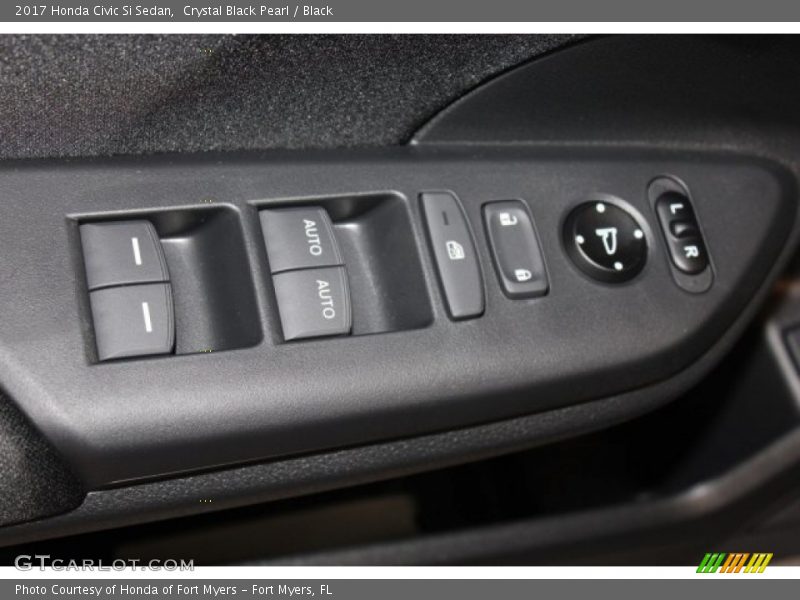 Crystal Black Pearl / Black 2017 Honda Civic Si Sedan