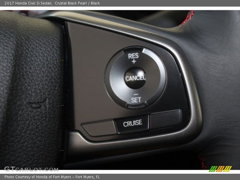 Crystal Black Pearl / Black 2017 Honda Civic Si Sedan