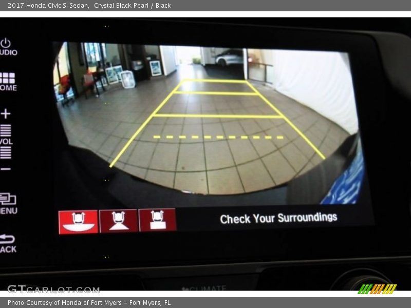 Crystal Black Pearl / Black 2017 Honda Civic Si Sedan