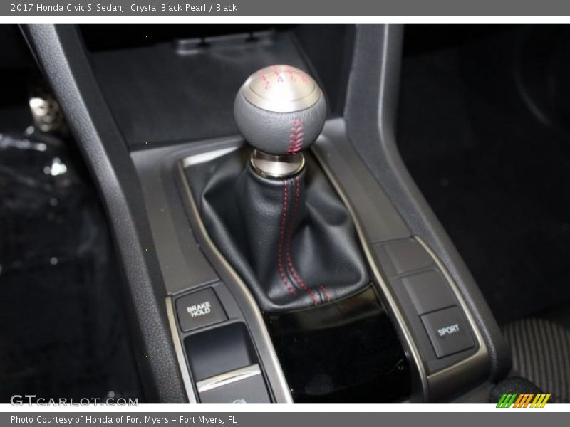 Crystal Black Pearl / Black 2017 Honda Civic Si Sedan