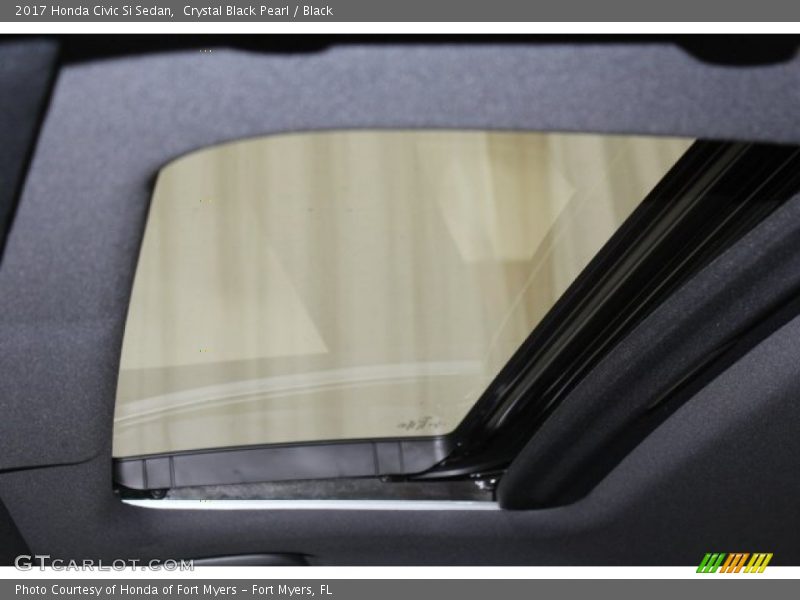 Crystal Black Pearl / Black 2017 Honda Civic Si Sedan