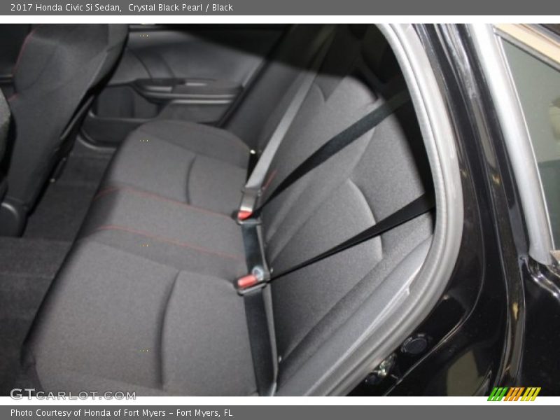 Crystal Black Pearl / Black 2017 Honda Civic Si Sedan