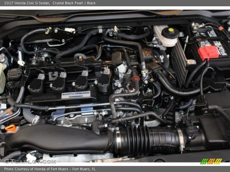 Crystal Black Pearl / Black 2017 Honda Civic Si Sedan