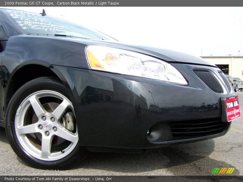 Carbon Black Metallic / Light Taupe 2009 Pontiac G6 GT Coupe