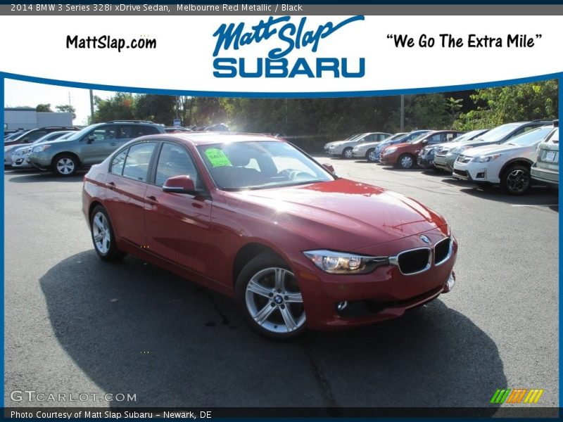 Melbourne Red Metallic / Black 2014 BMW 3 Series 328i xDrive Sedan