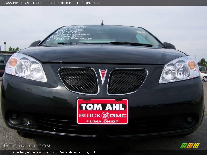 Carbon Black Metallic / Light Taupe 2009 Pontiac G6 GT Coupe