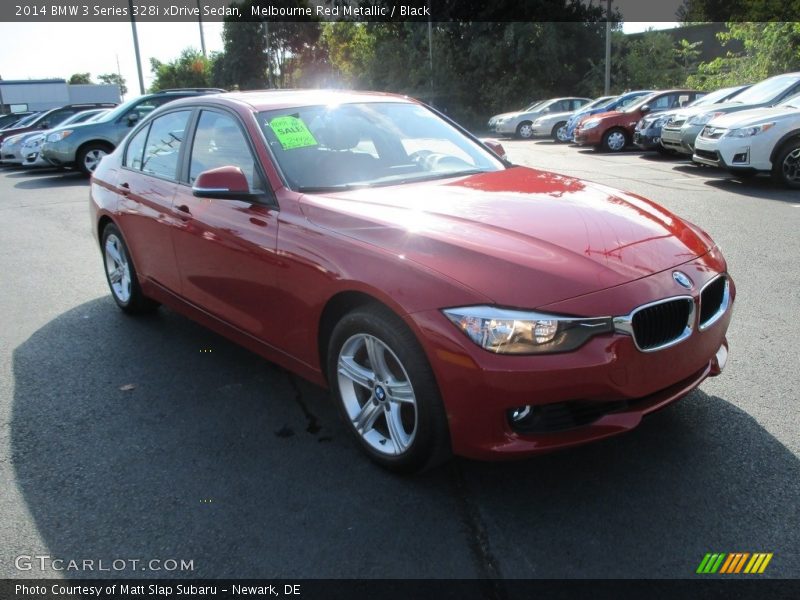Melbourne Red Metallic / Black 2014 BMW 3 Series 328i xDrive Sedan