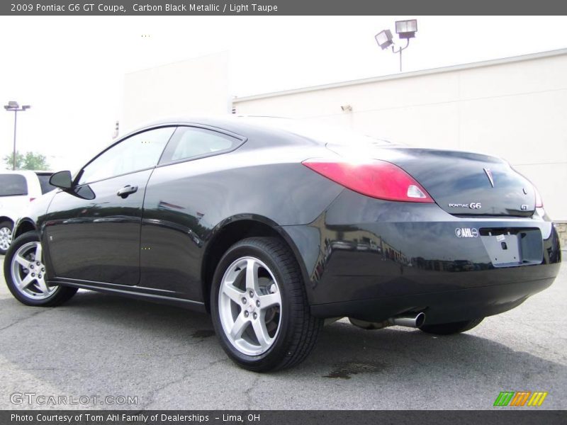 Carbon Black Metallic / Light Taupe 2009 Pontiac G6 GT Coupe