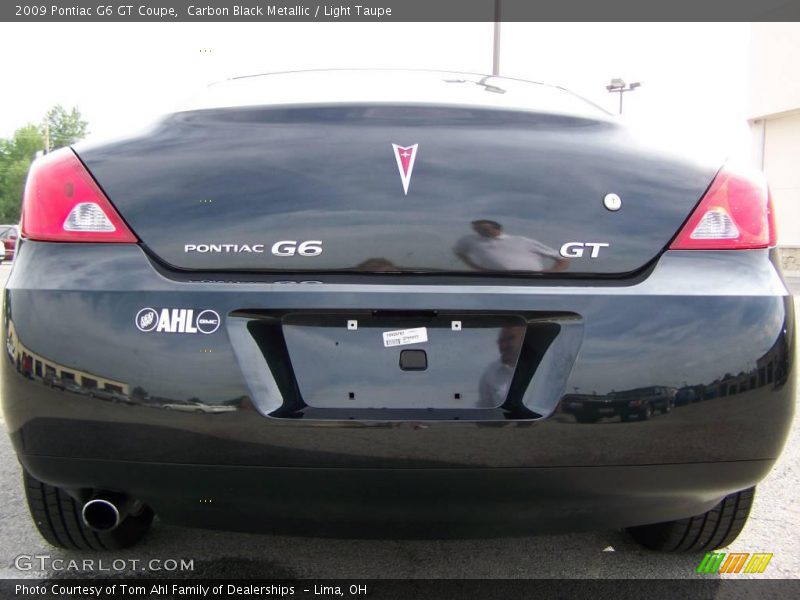 Carbon Black Metallic / Light Taupe 2009 Pontiac G6 GT Coupe