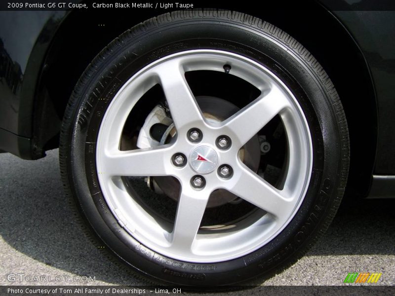 Carbon Black Metallic / Light Taupe 2009 Pontiac G6 GT Coupe