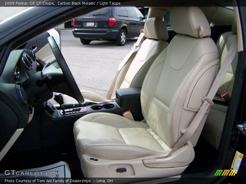Carbon Black Metallic / Light Taupe 2009 Pontiac G6 GT Coupe
