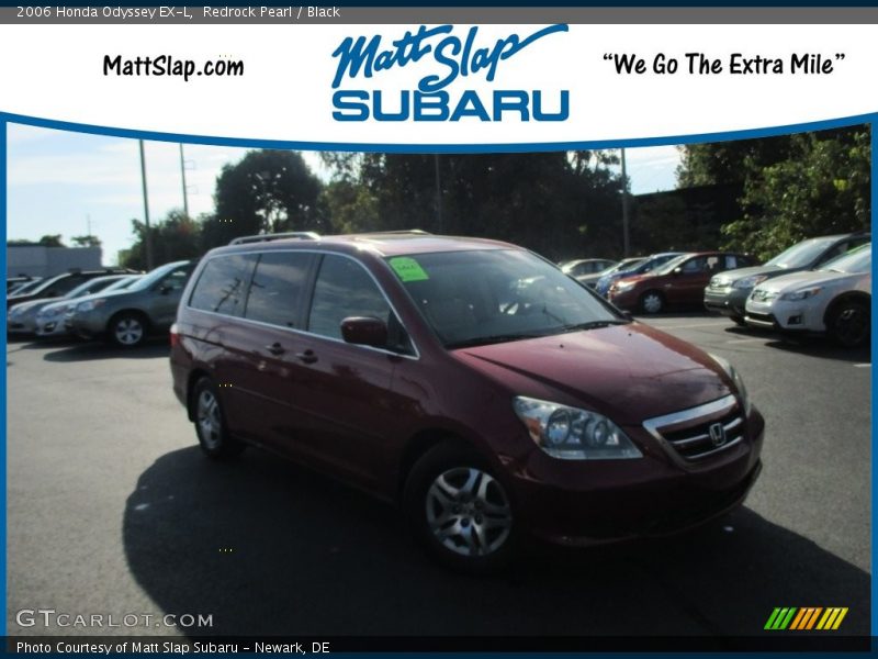 Redrock Pearl / Black 2006 Honda Odyssey EX-L