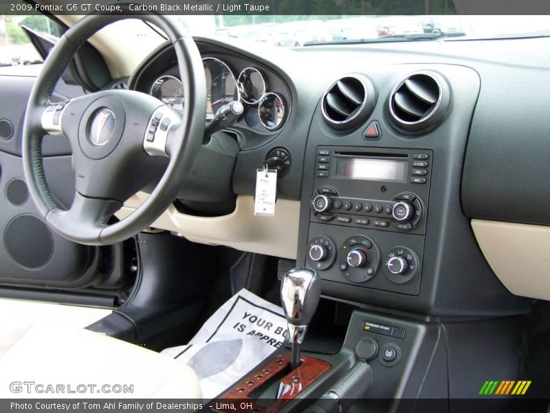 Carbon Black Metallic / Light Taupe 2009 Pontiac G6 GT Coupe