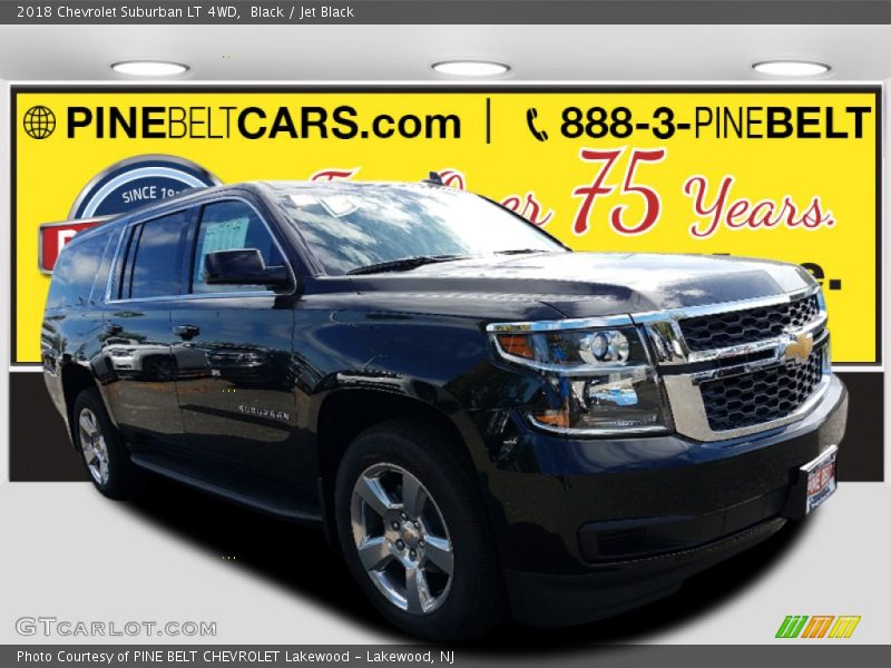 Black / Jet Black 2018 Chevrolet Suburban LT 4WD