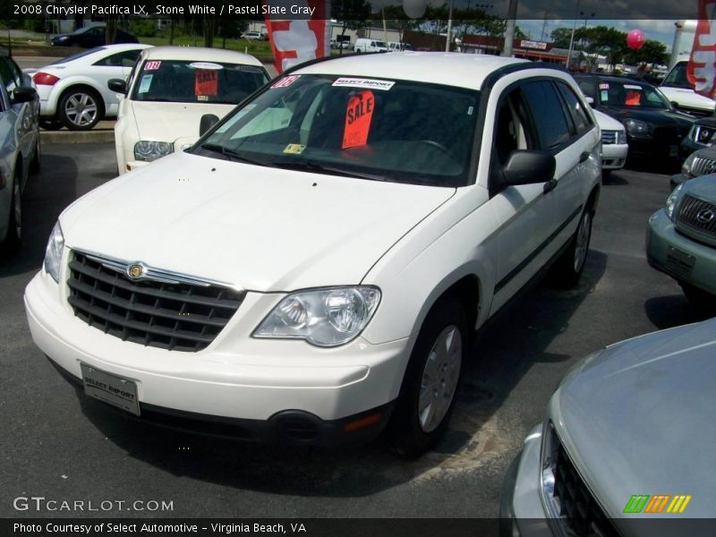 Stone White / Pastel Slate Gray 2008 Chrysler Pacifica LX