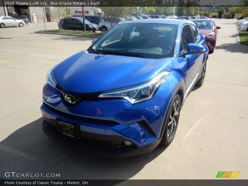 Blue Eclipse Metallic / Black 2018 Toyota C-HR XLE