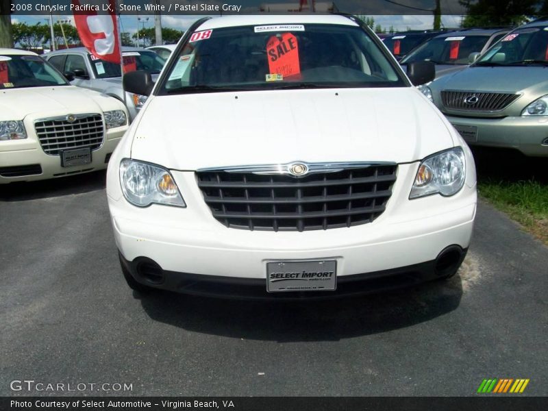 Stone White / Pastel Slate Gray 2008 Chrysler Pacifica LX