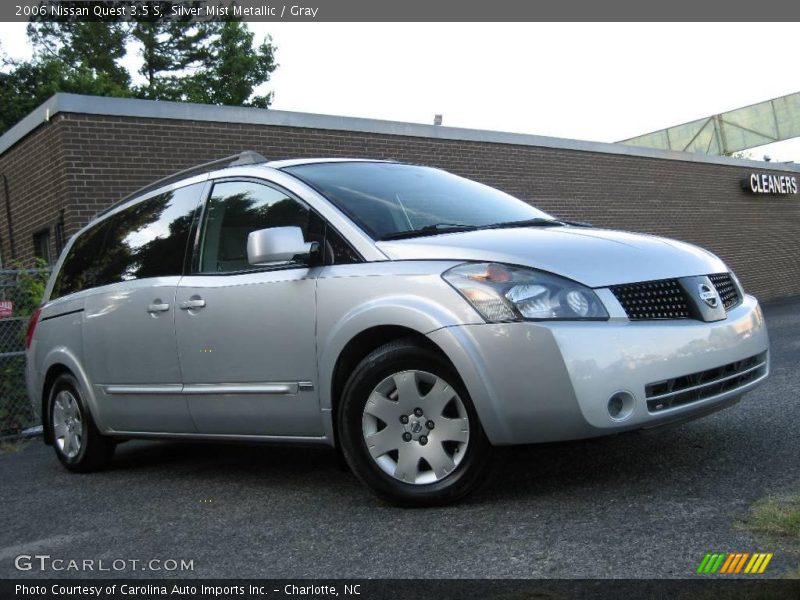 Silver Mist Metallic / Gray 2006 Nissan Quest 3.5 S