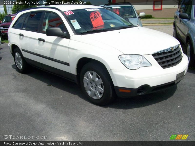 Stone White / Pastel Slate Gray 2008 Chrysler Pacifica LX