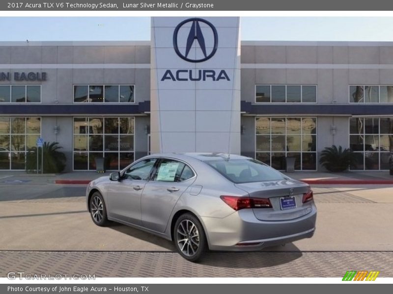Lunar Silver Metallic / Graystone 2017 Acura TLX V6 Technology Sedan