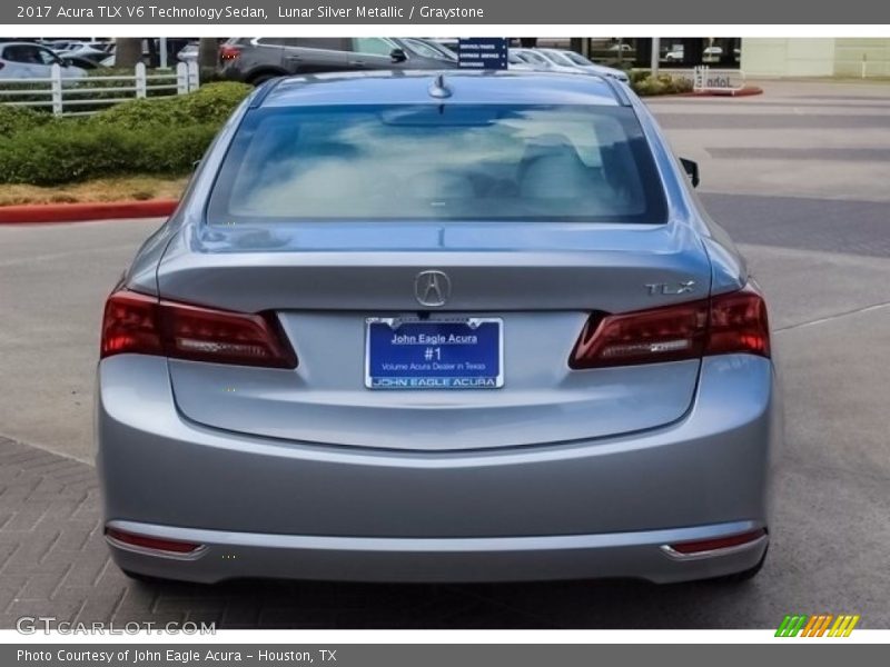 Lunar Silver Metallic / Graystone 2017 Acura TLX V6 Technology Sedan