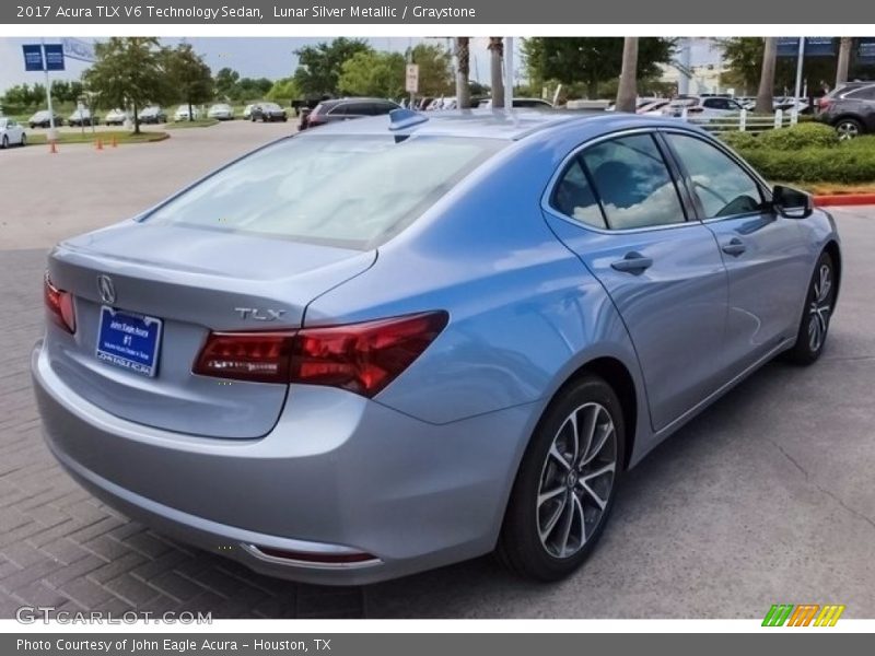 Lunar Silver Metallic / Graystone 2017 Acura TLX V6 Technology Sedan