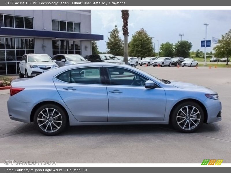 Lunar Silver Metallic / Graystone 2017 Acura TLX V6 Technology Sedan